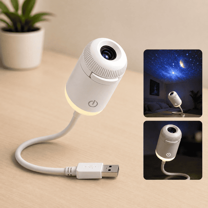 مصباح جهاز عرض سماء مرصعة بالنجوم صغير USB – إضاءة ليلية مجرية LED