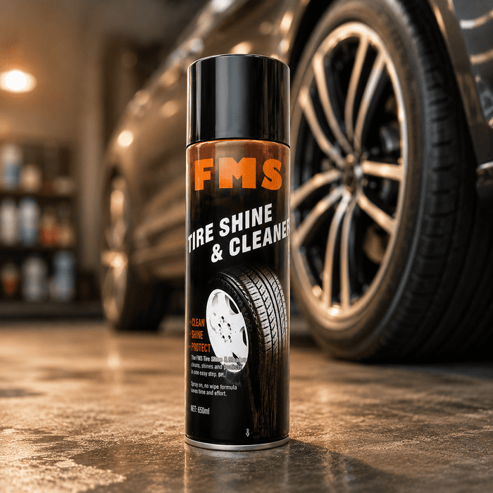 ملمع ومنظف إطارات FMS – لمسة نهائية تدوم طويلًا للإطارات