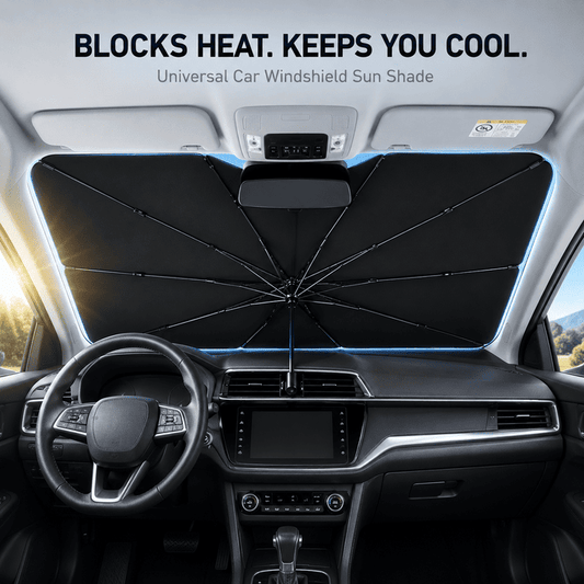 Universal Car Windshield Sun Shade – Foldable Heat Protection